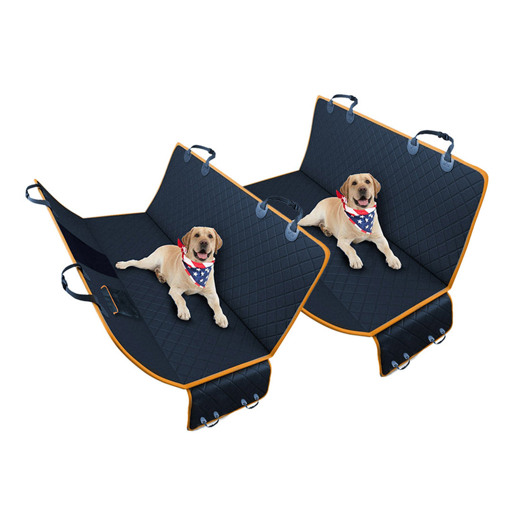 Waterproof Oxford Dog Car Seat Covers — Black, 2 Pack