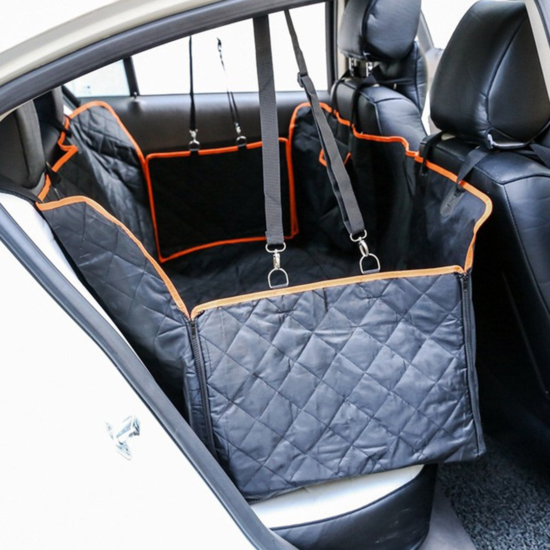 Waterproof Oxford Dog Car Seat Cover — Black