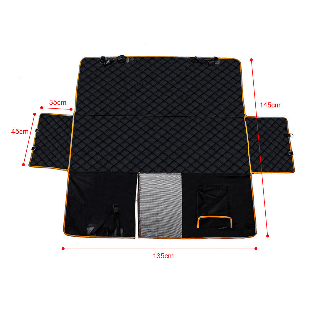 Waterproof Oxford Dog Car Seat Covers — Black, 2 Pack