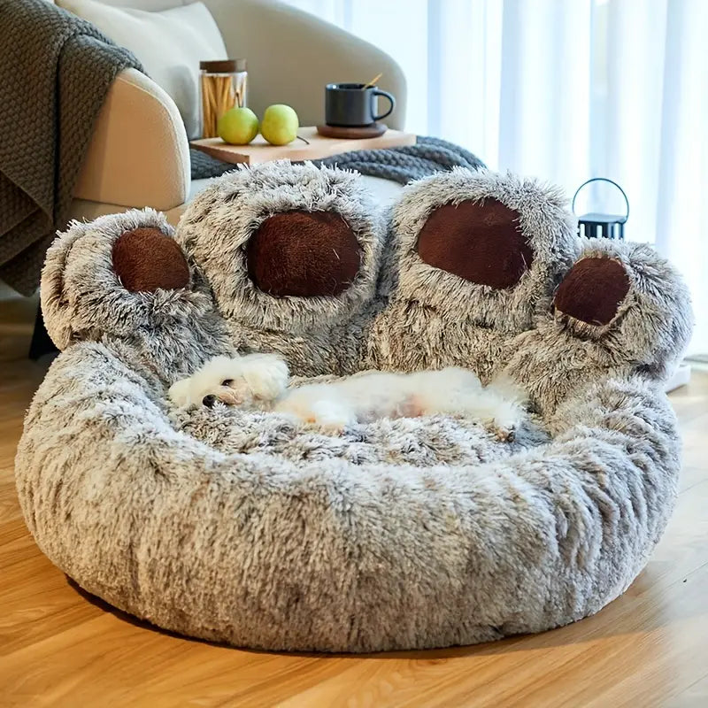 Cuddly Cute Bear Paw Shape Pet Sofa