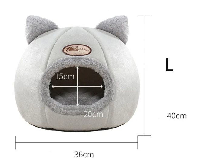 CozyNest Großes Winter-Katzensofa-Bett
