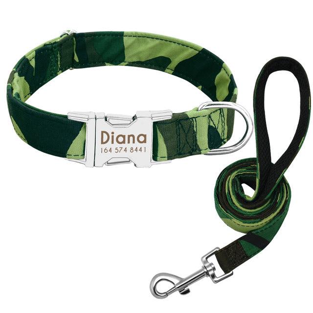 Personalized Pet Dog Collar With Engraved Name And Contact Details - Ideal For Large Dogs