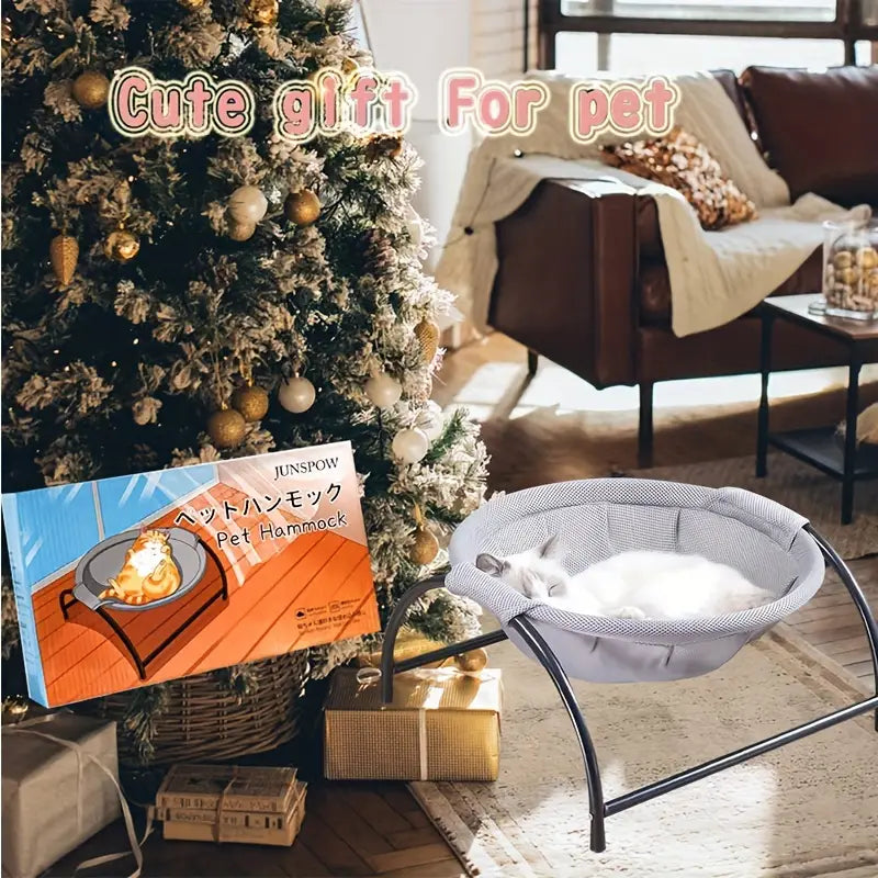 Elevated Mesh Cat Hammock Bed