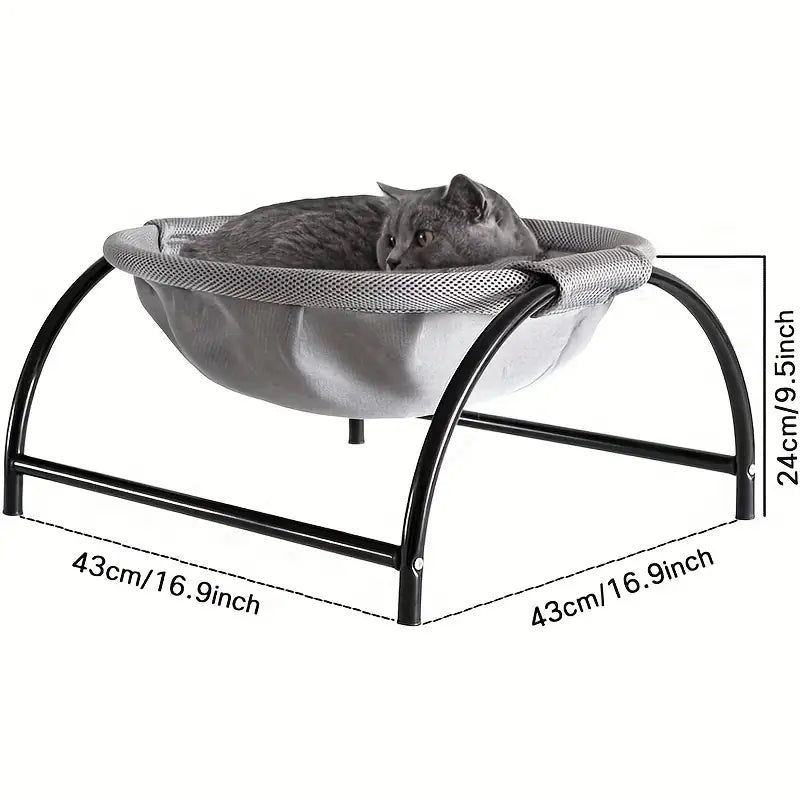 Elevated Mesh Cat Hammock Bed