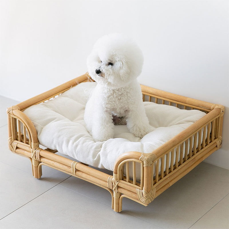 Eco Rattan Square Dog Lounger