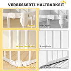 Compact 6-Panel Pet Fence with Door