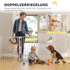 Compact 6-Panel Pet Fence with Door