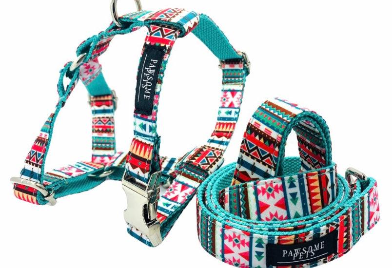 Step-In Harness & Lead Set — Tropical