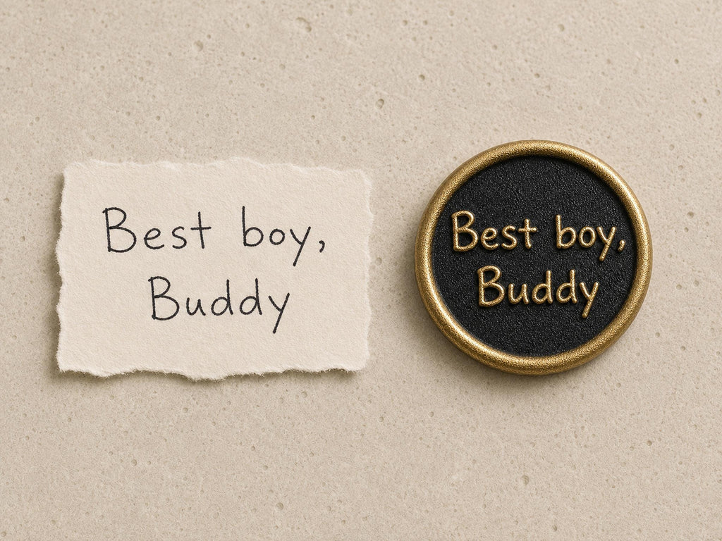 Dog Paw Print Keepsake – Antique Brass Disc