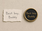 Dog Paw Print Keepsake – Antique Brass Disc