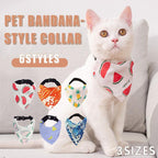 Pet Bandana-Style Collar Saliva Towel Adjustable For Cat Kitten Dog Puppy L Size