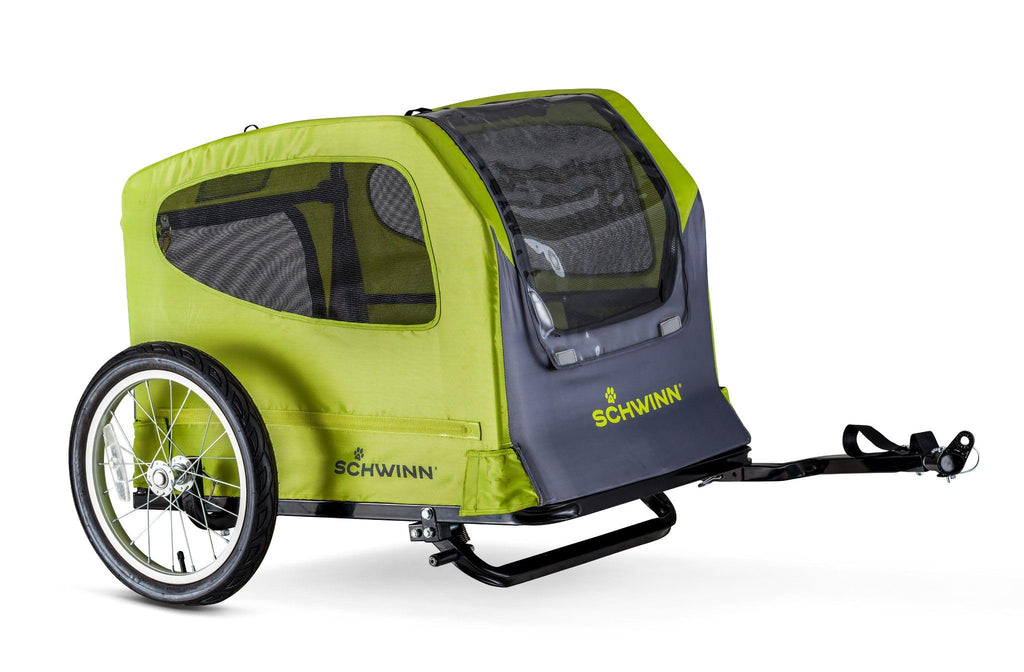 Schwinn Rascal Plus Großer Hunde-Fahrradanhänger - Grün