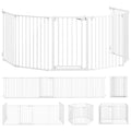 Compact 6-Panel Pet Fence with Door