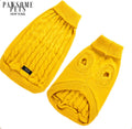 Dog And Cat Cable Knit Sweater – Yellow