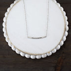 Hold to the Rod Dainty Silver Bar Necklace-2