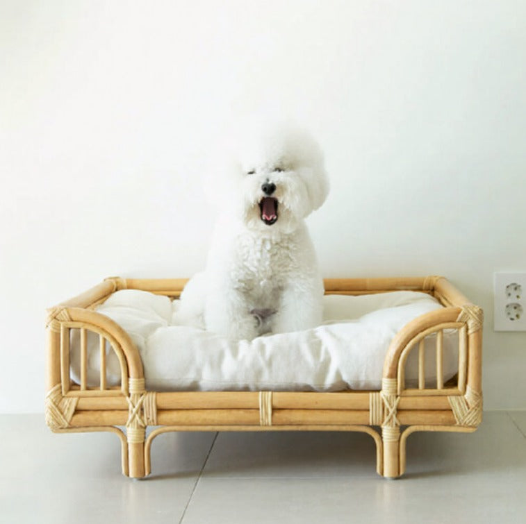 Eco Rattan Square Dog Lounger