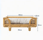 Eco Rattan Square Dog Lounger