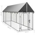 Outdoor Dog Run Kennel with Roof — 400 × 100 × 150 cm