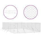 NNEVL Outdoor Dog Kennel Silver 6x10x2 m Galvanised Steel