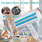 Pet Hair Remover Brush Dog Cat Fur Cleaning Roller Reusable Self Cleaning Tool-0