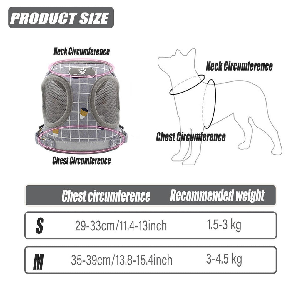 Mesh Walking Harness & Lead Set for Cats & Small Dogs