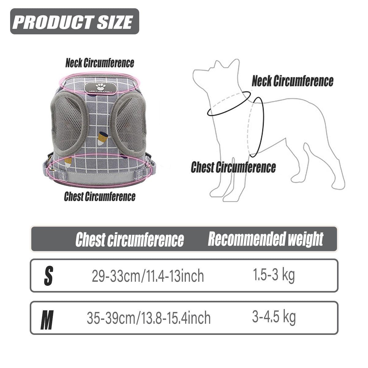 Mesh Walking Harness & Lead Set for Cats & Small Dogs