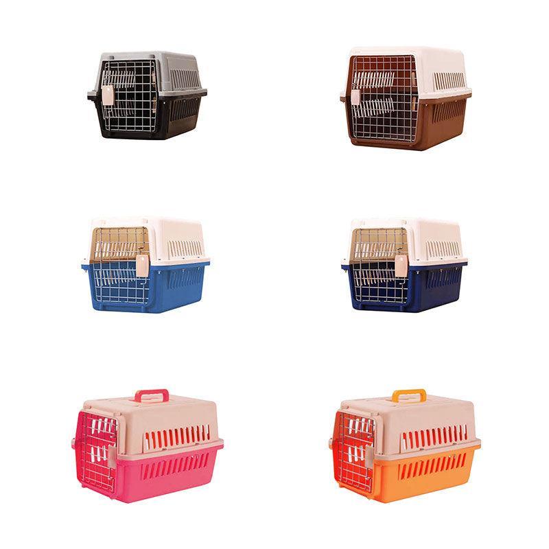 Large Pet Transport Crate for Dog Cat Rabbit Portable Ventilated Travel Carrier