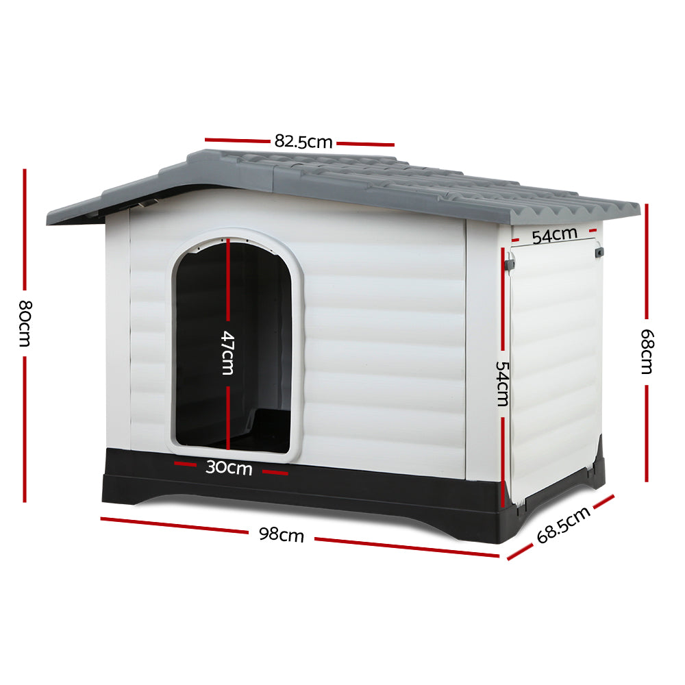 Extra-Extra-Large Plastic Pet Kennel — Grey