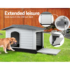 Extra-Extra-Large Plastic Pet Kennel — Grey