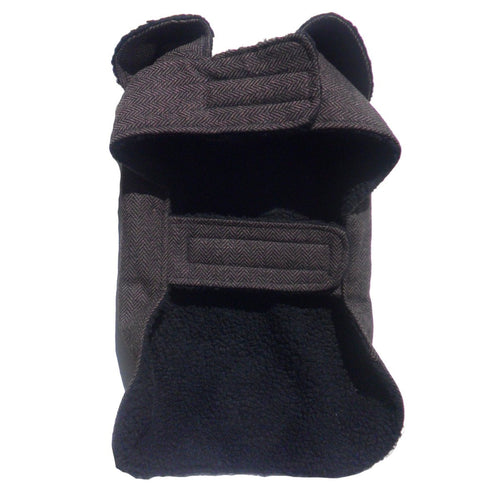PA Brown Herringbone Dog Coat — view 2