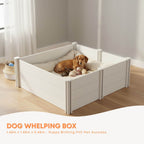 PVC Whelping Box with Anti-Crush Rails — 1.48m
