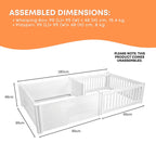 PVC Whelping Box & Playpen Kit with Anti-Crush Rails — 1.9m × 0.95m