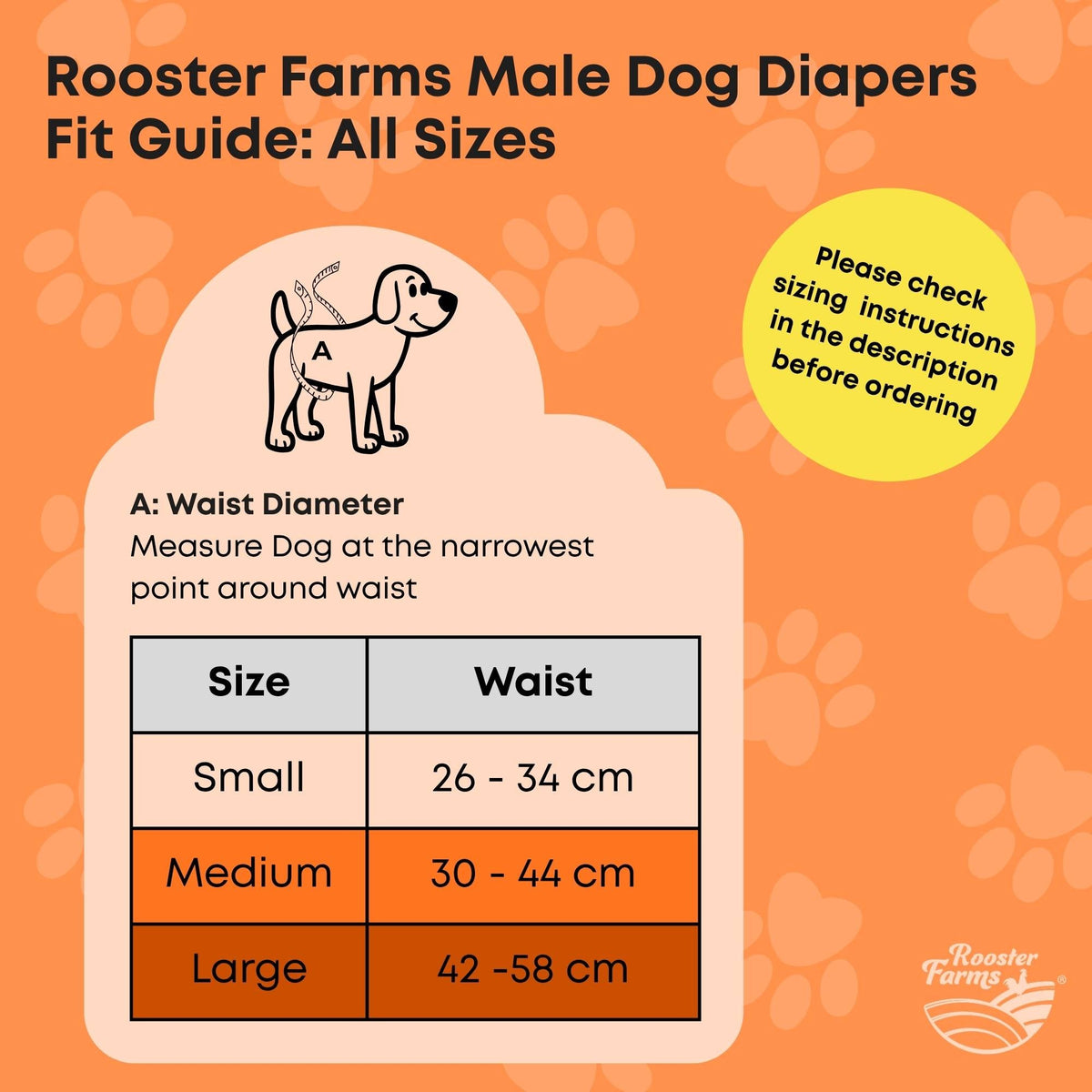 Washable Male Dog Wraps — Large, 3 Pack