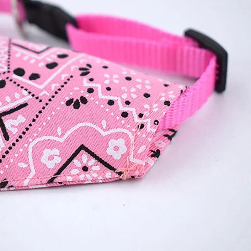 L Adjustable Pet Dog Bandana Collar Triangle Scarf For Puppy Cat Neckerchief