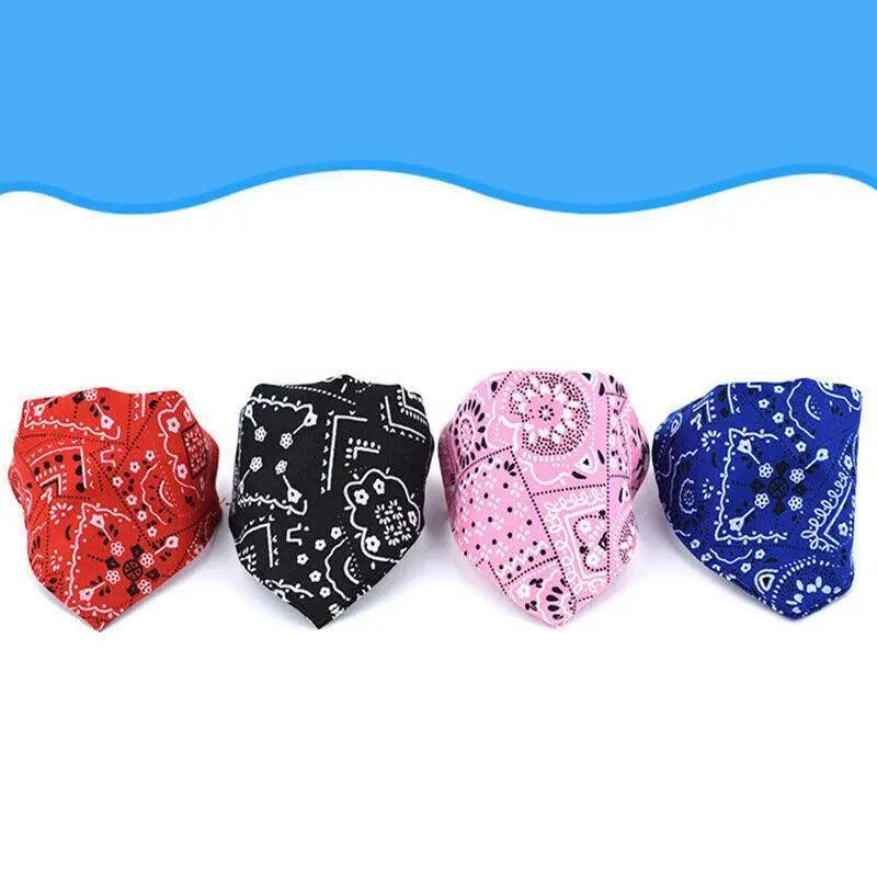 L Adjustable Pet Dog Bandana Collar Triangle Scarf For Puppy Cat Neckerchief