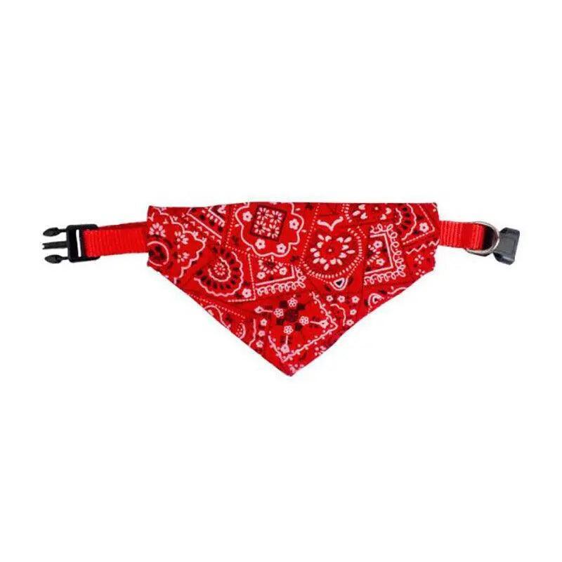 L Adjustable Pet Dog Bandana Collar Triangle Scarf For Puppy Cat Neckerchief