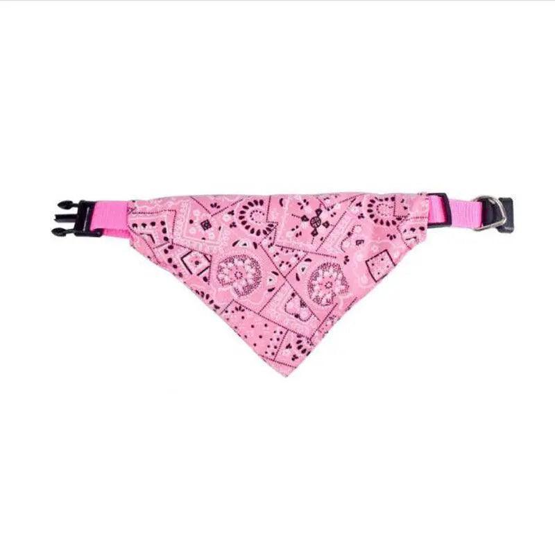 L Adjustable Pet Dog Bandana Collar Triangle Scarf For Puppy Cat Neckerchief