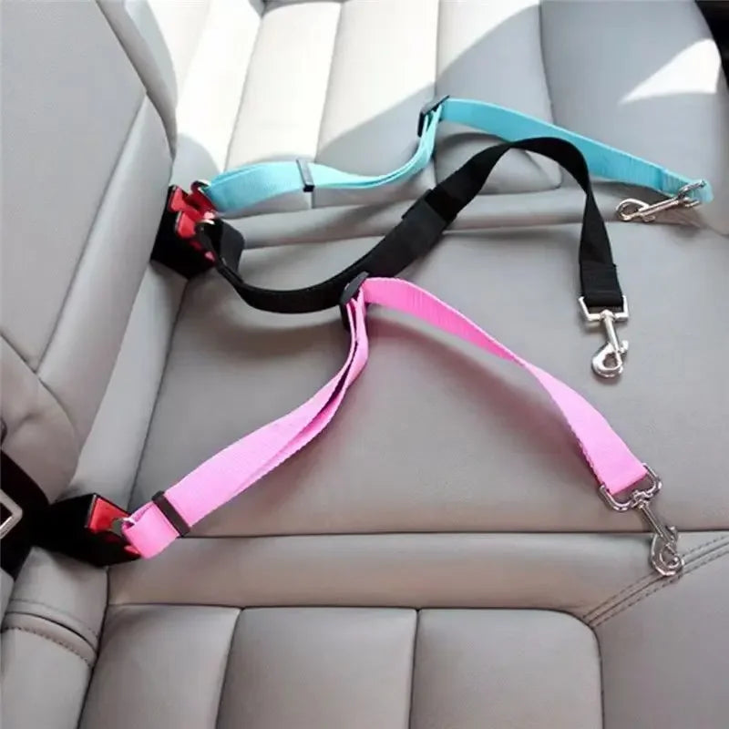 Dog car seat belt safety harness