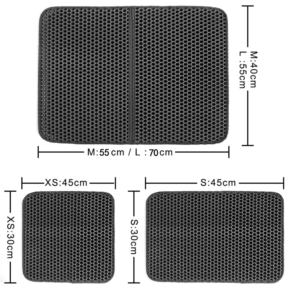 Double-Layer Waterproof Cat Litter Mat