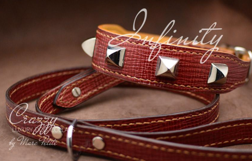 Das Atelier Personalisierbares Hunde-Geschirr aus Leder mit Wunschname