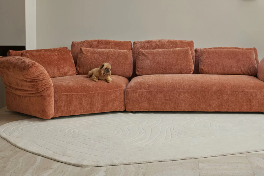Belvedere Samt-Chaiselongue für Haustiere | Designer-Haustiermöbel
