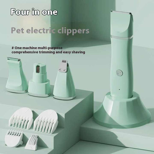 4-in-1 rechargeable pet grooming clippers