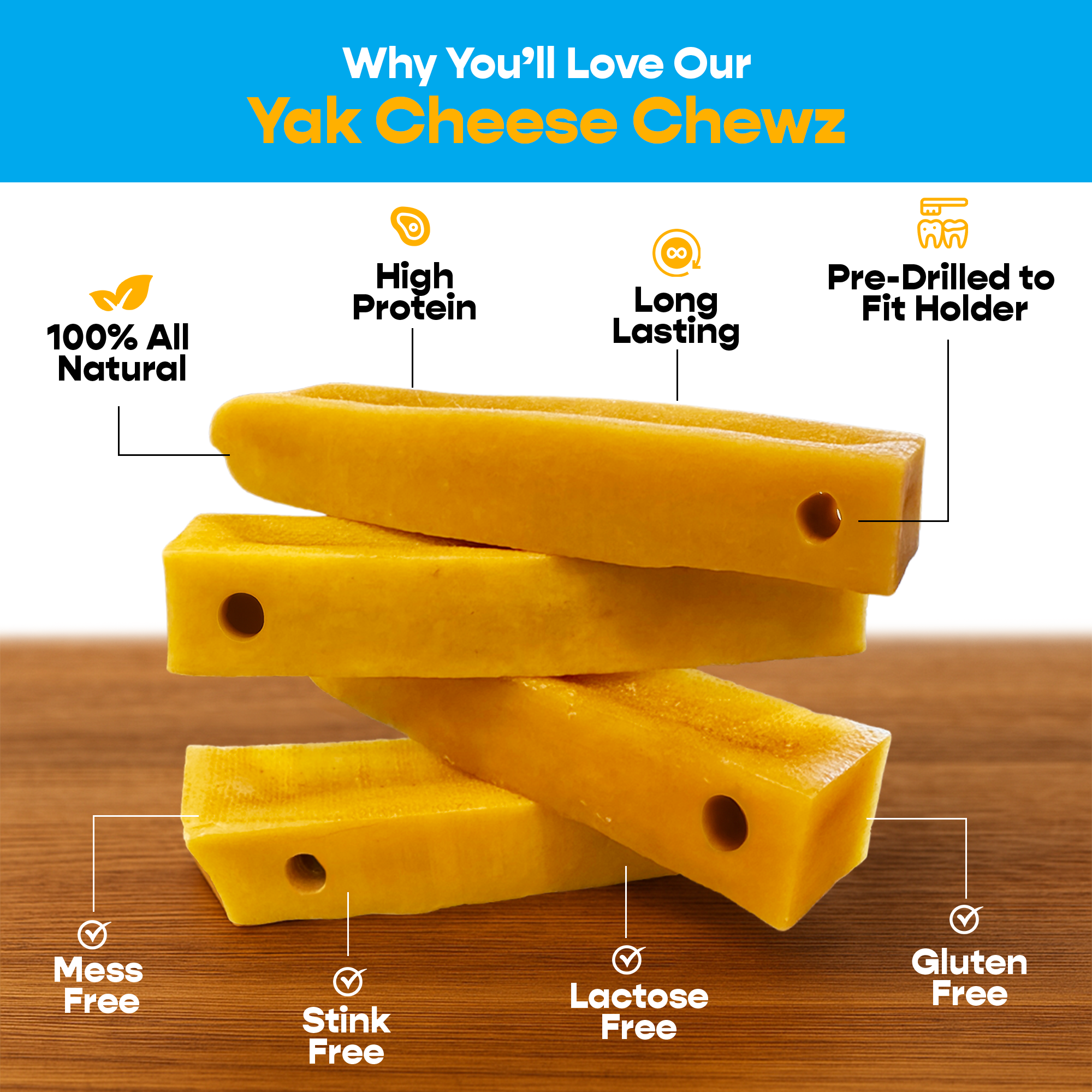 4 Pack Medium Yak Cheese - Refill Pack-1