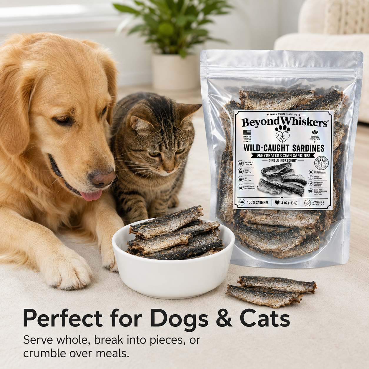 Wild-Caught Sardines for Dogs & Cats