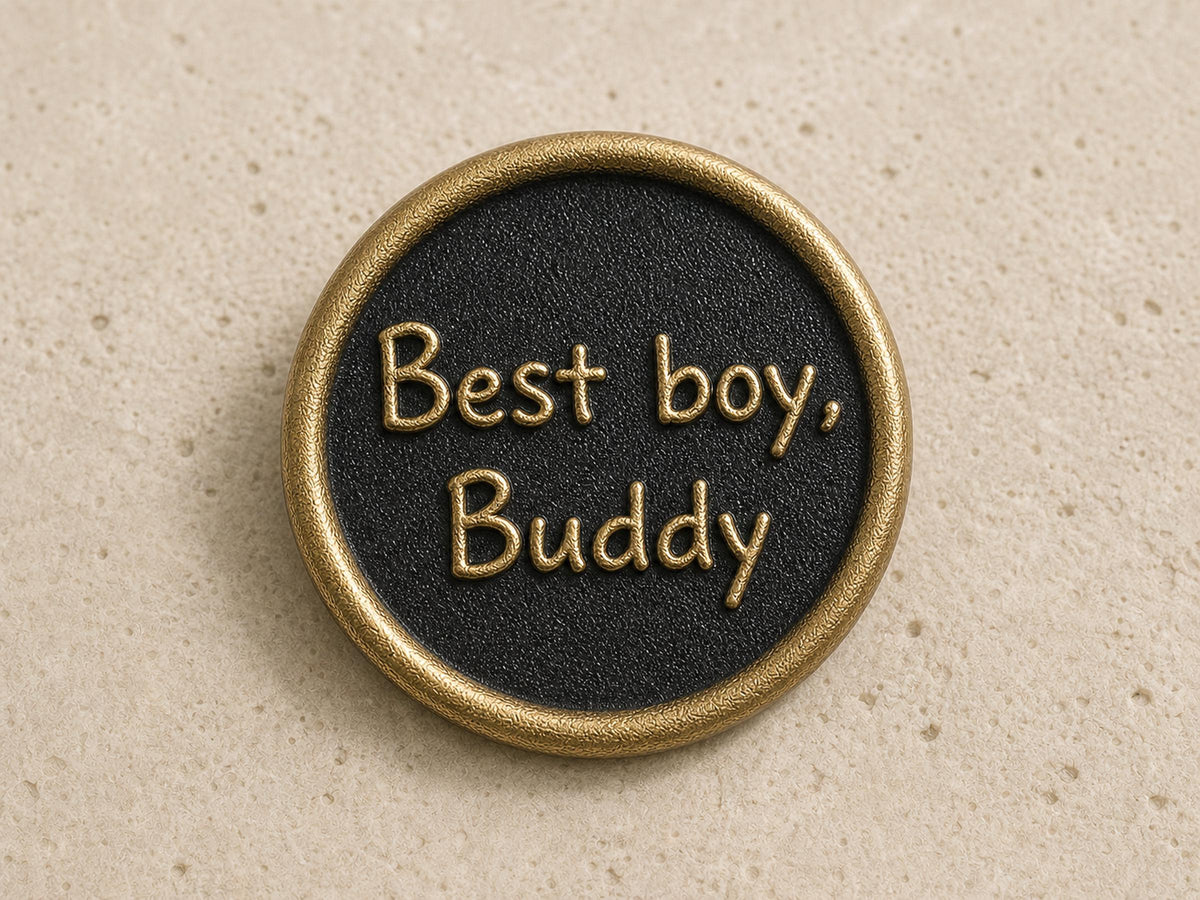 Dog Paw Print Keepsake – Antique Brass Disc