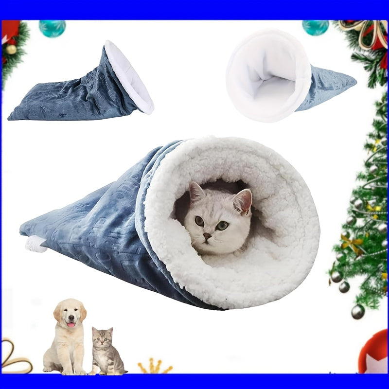 Soft Plush Cat Sleeping Bag Wrap Sack