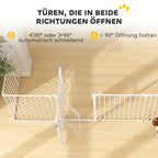 Compact 6-Panel Pet Fence with Door
