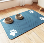Spritzwassergeschützte Futtermatte für Katzen & Hunde | Schnelltrocknender & wasserabsorbierender Bodenschutz