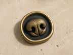 Dog or Cat Nose Print Keepsake – Antique Brass Disc