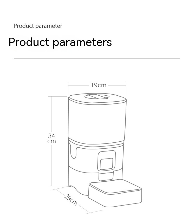 6L Automatischer Futterautomat für Haustiere